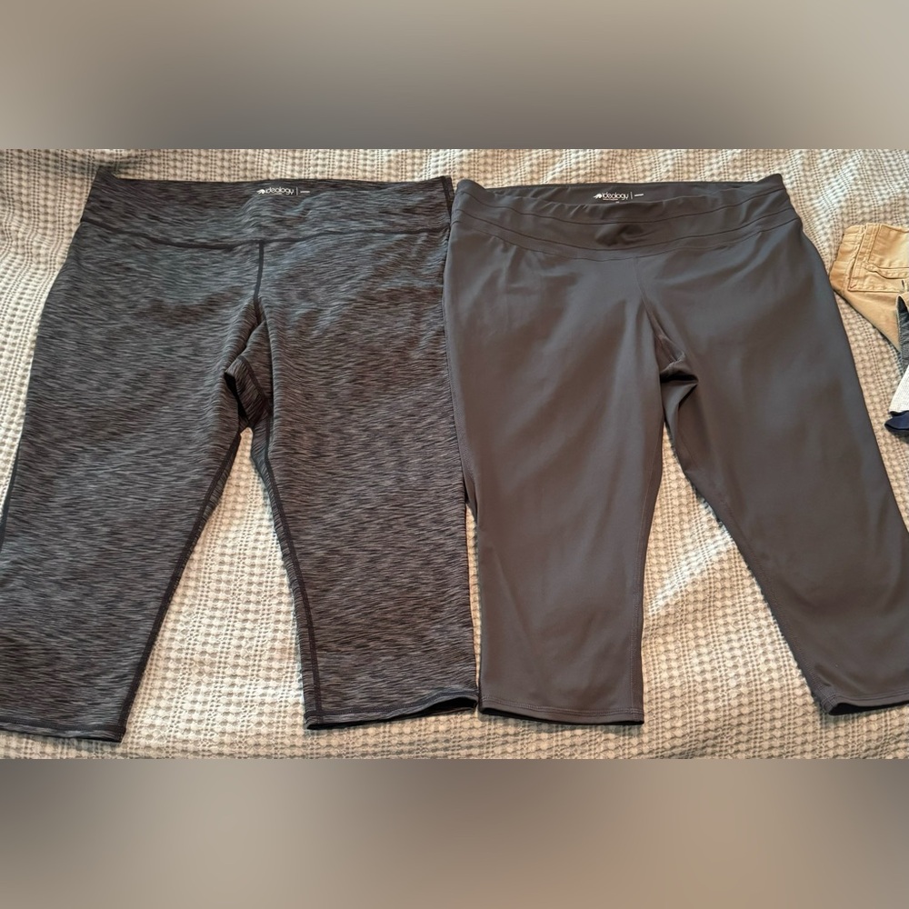 Two Ideology Charcoal and Heather Gray Leggings (Plus Size)